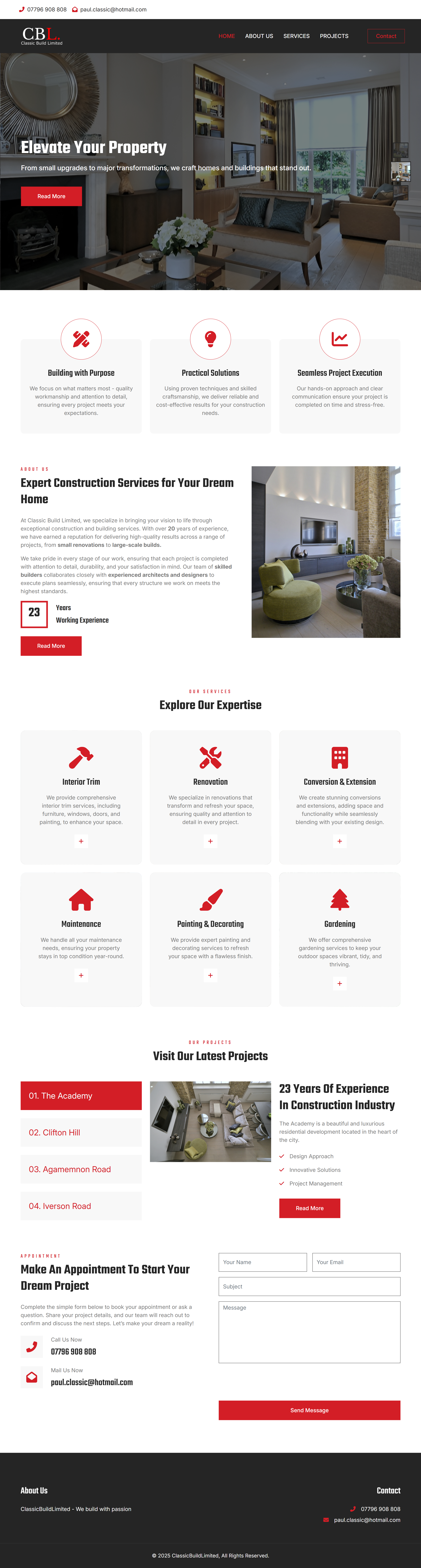 Website screenshot